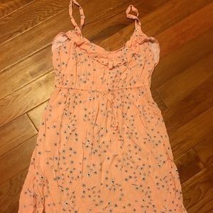 Pastel orange dress